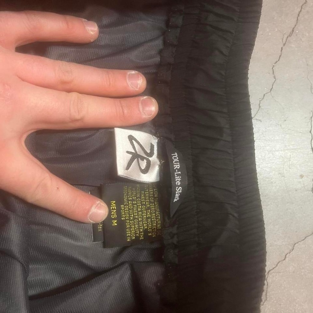 Zero Restriction men's black Tour-lite GORE-Tex pants waterproof loose fit M - Picture 8 of 8
